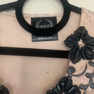 Pink Floral Embellished Dress